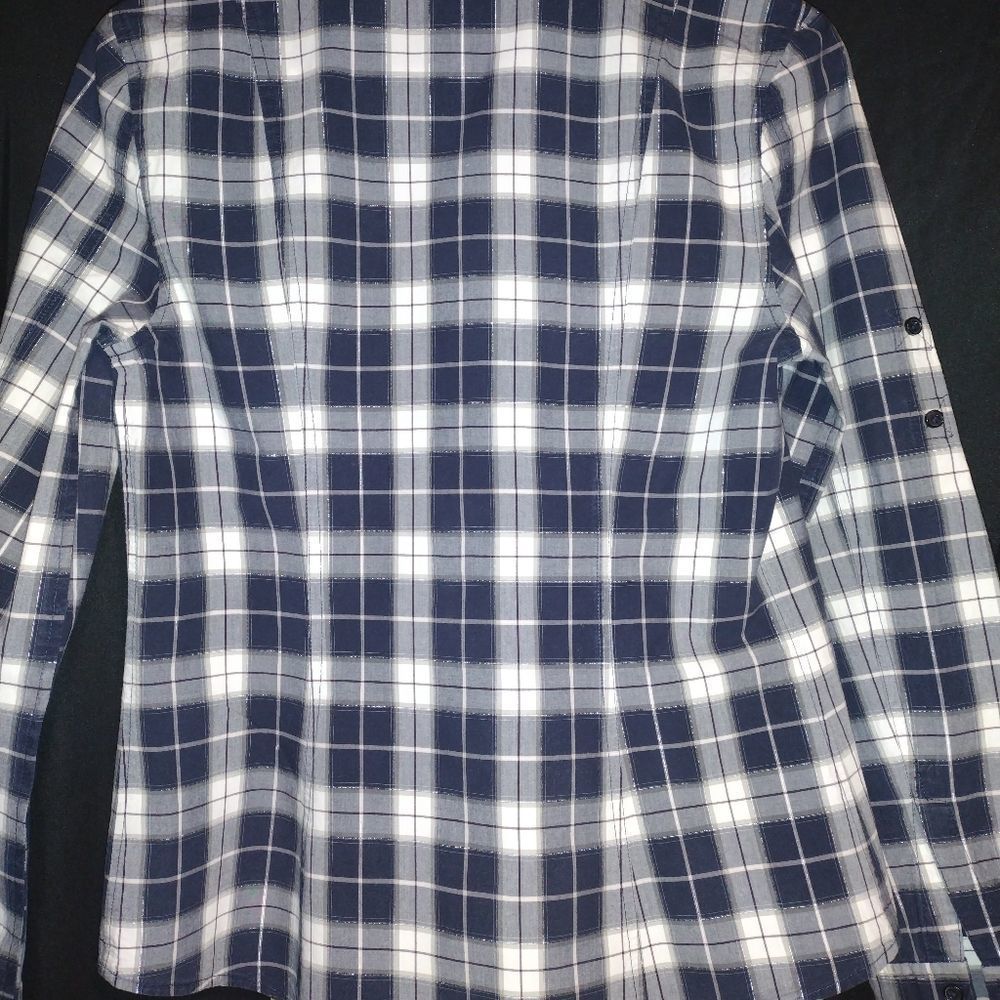 Express Plaid Blouse - Picture 2 of 4